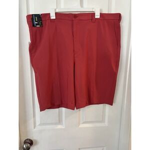 ROUNDTREE & YORKE Men's Berry Red Stretch Cotton Chino Performance Golf 2Xl